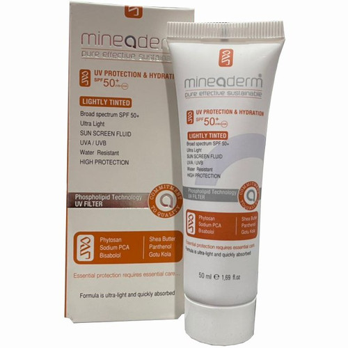 ضدآفتاب آبرسان رنگی روشن ماینودرم spf 50