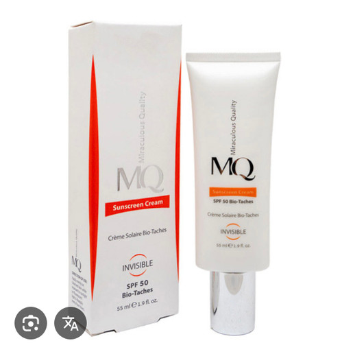 کرم ضد آفتاب و روشن کننده بی رنگ ام کیو مدل Bio Taches با SPF50 حجم 55 میل