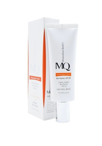 کرم ضدآفتاب بایوتچ بژطبیعی با spf50 ام کیو MQ